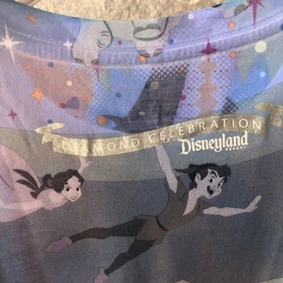 Disney 60th Diamond Anniversary Mickey & Friends Short Sleeve Knit T Shirt sz M - Picture 3 of 8